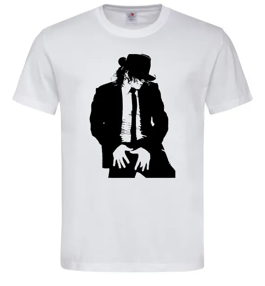 Чоловіча футболка Майкл Джексон Білий фото