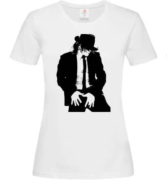 Жіноча футболка Майкл Джексон Білий фото