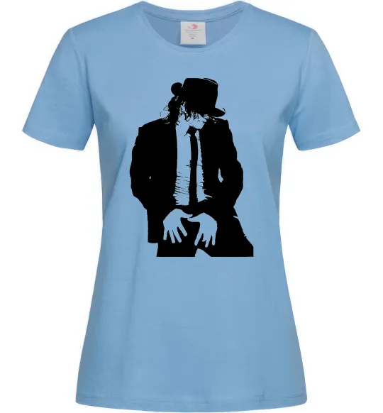 Жіноча футболка Майкл Джексон Блакитний фото