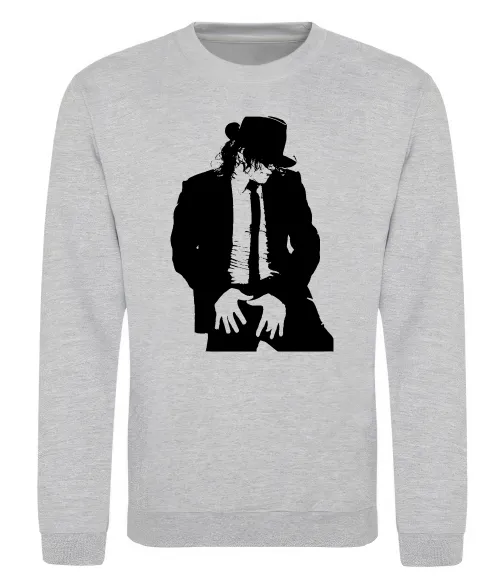 Світшот Майкл Джексон Сірий меланж фото