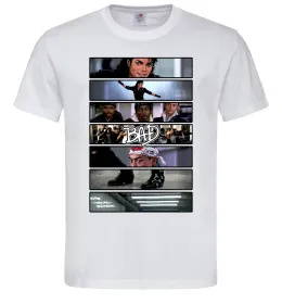 Чоловіча футболка Bad Michael Jackson колаж Білий фото