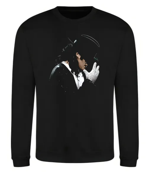 Світшот Майкл Джексон капелюх та рукавичка Чорний фото