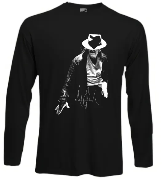 Лонгслів Michael Jackson Autograph Чорний фото