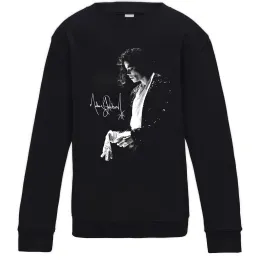 Дитячий світшот Майкл Джексон підпис Чорний фото