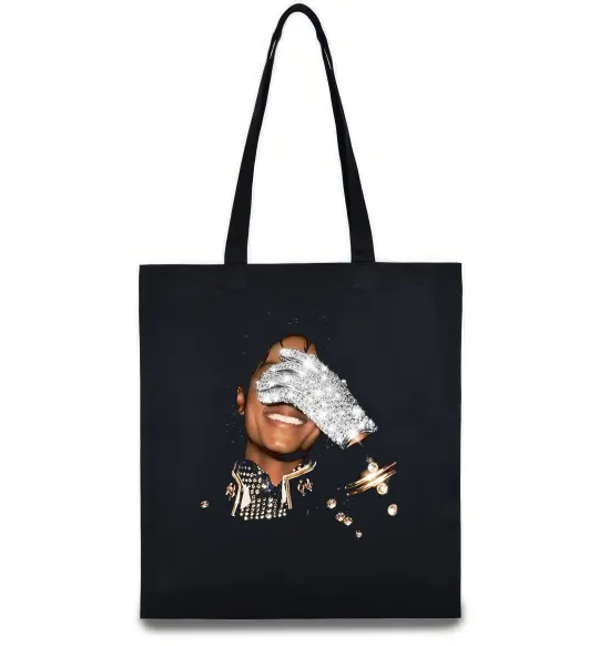 Еко-сумка Michael Jackson smile Чорний фото