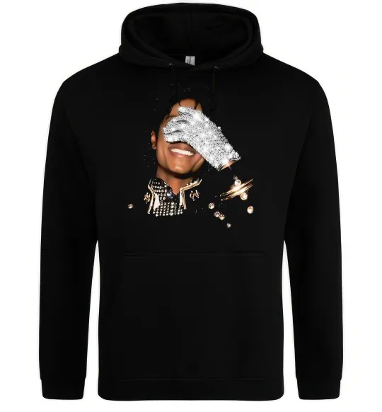 Чоловіча толстовка (худі) Michael Jackson smile Чорний фото