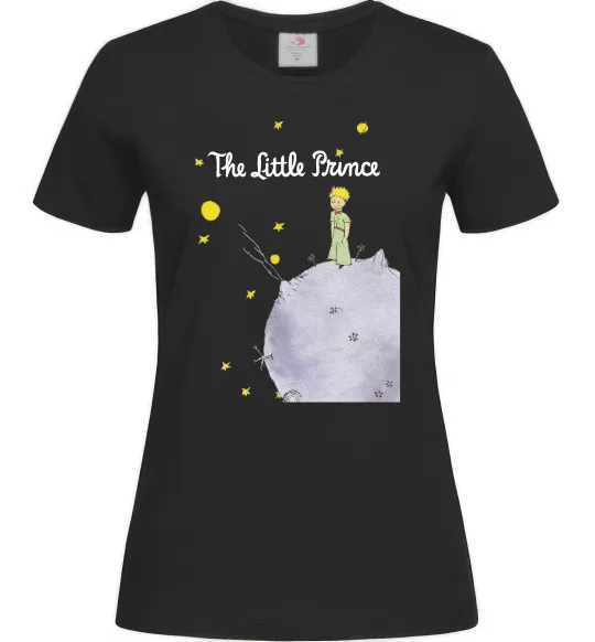 Женская футболка The Little Prince Черный фото
