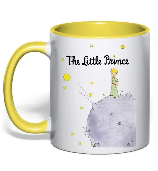 Чашка с цветной ручкой The Little Prince Лимонный фото