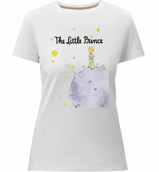 Женская премиум футболка The Little Prince Белый фото