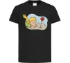 Детская футболка Маленький принц з квіткою Черный Детская футболка Маленький принц з квіткою Черный фото