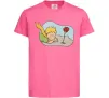 Детская футболка Маленький принц з квіткою Ярко-розовый Детская футболка Маленький принц з квіткою Ярко-розовый фото