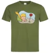 Мужская футболка Маленький принц з квіткою Оливковый Мужская футболка Маленький принц з квіткою Оливковый фото