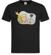 Мужская футболка Маленький принц з квіткою Черный Мужская футболка Маленький принц з квіткою Черный фото