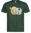 Мужская футболка Маленький принц з квіткою Темно-зеленый Мужская футболка Маленький принц з квіткою Темно-зеленый фото