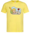 Мужская футболка Маленький принц з квіткою Лимонный Мужская футболка Маленький принц з квіткою Лимонный фото