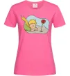 Женская футболка Маленький принц з квіткою Ярко-розовый Женская футболка Маленький принц з квіткою Ярко-розовый фото