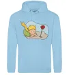 Женская толстовка (худи) Маленький принц з квіткою Голубой Женская толстовка (худи) Маленький принц з квіткою Голубой фото