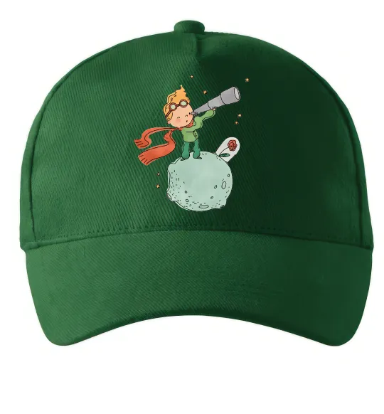 Кепка Маленький Принц з підзорною трубою Темно-зеленый фото