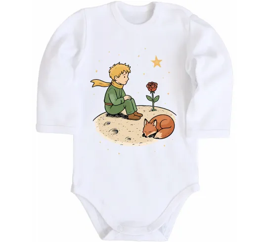 Детский боди Маленький принц на планеті Белый фото