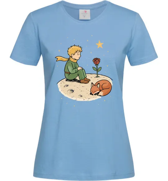 Женская футболка Маленький принц на планеті Голубой фото