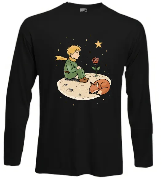 Лонгслив Маленький принц на планеті Черный фото