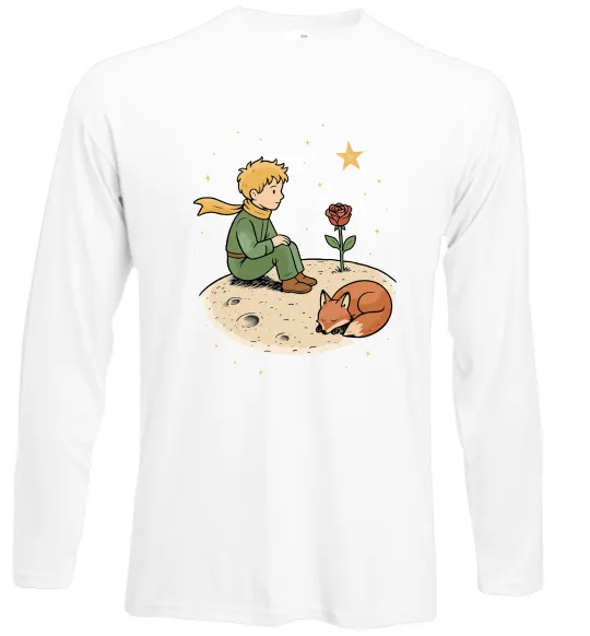 Лонгслив Маленький принц на планеті Белый фото