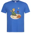 Мужская футболка Маленький принц на планеті Ярко-синий Мужская футболка Маленький принц на планеті Ярко-синий фото