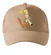Кепка Маленький принц з лисом та квіткою Пісочний фото