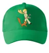 Кепка Маленький принц з лисом та квіткою Зелений фото