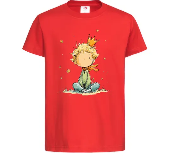 Дитяча футболка Маленький Принц в короні Червоний фото
