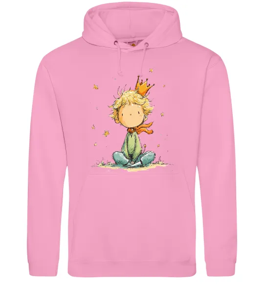 Жіноча толстовка (худі) Маленький Принц в короні Рожевий фото