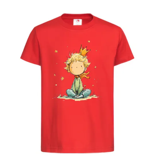 Дитяча футболка Маленький Принц в короні Червоний фото