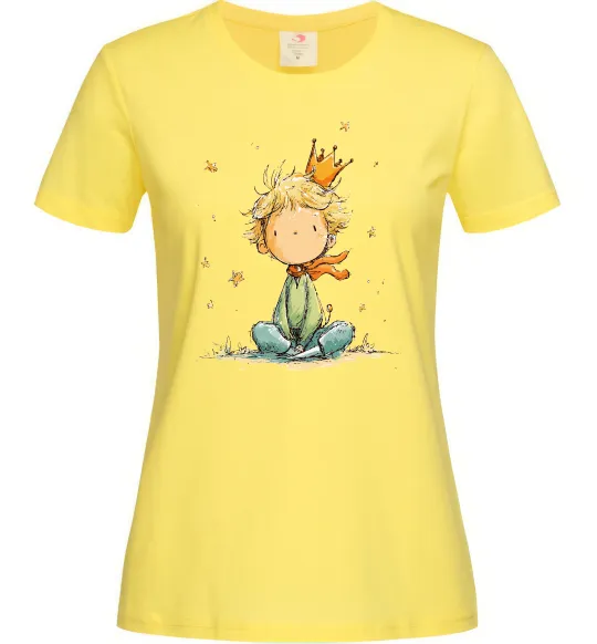 Жіноча футболка Маленький Принц в короні Лимонний фото