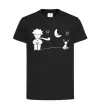 Дитяча футболка Little Prince and fox Чорний Дитяча футболка Little Prince and fox Чорний фото