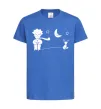 Дитяча футболка Little Prince and fox Яскраво-синій Дитяча футболка Little Prince and fox Яскраво-синій фото