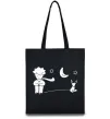 Еко-сумка Little Prince and fox Чорний фото
