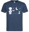 Чоловіча футболка Little Prince and fox Темно-синій Чоловіча футболка Little Prince and fox Темно-синій фото