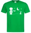 Чоловіча футболка Little Prince and fox Зелений Чоловіча футболка Little Prince and fox Зелений фото