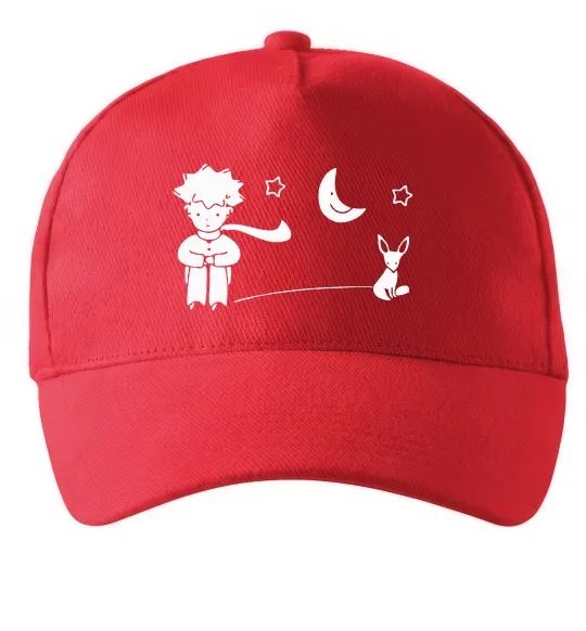 Кепка Little Prince and fox Червоний фото