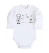 Дитячий бодік Little Prince and fox Білий фото