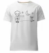 Чоловіча преміум футболка Little Prince and fox Білий Чоловіча преміум футболка Little Prince and fox Білий фото
