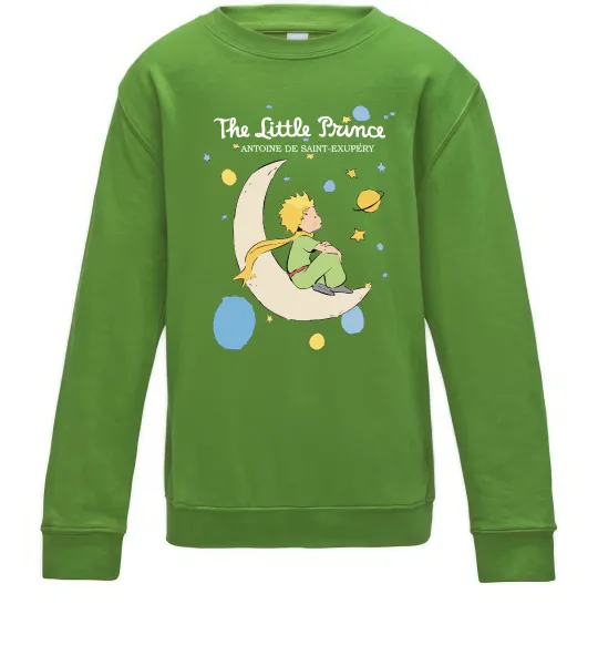 Детский Свитшот Little Prince Antoine de Saint-Exupéry Лаймовый фото