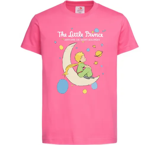 Детская футболка Little Prince Antoine de Saint-Exupéry Ярко-розовый фото