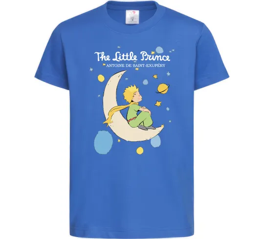 Детская футболка Little Prince Antoine de Saint-Exupéry Ярко-синий фото