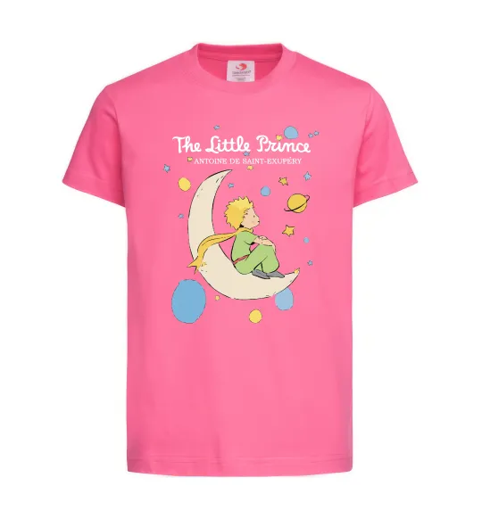 Дитяча футболка Little Prince Antoine de Saint-Exupéry Яскраво-рожевий фото
