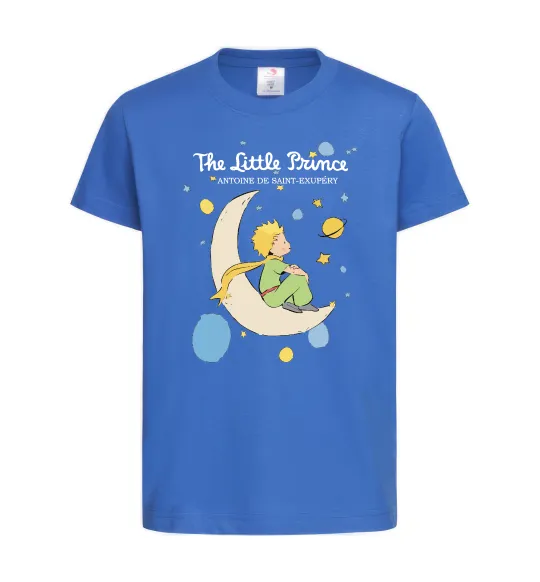 Дитяча футболка Little Prince Antoine de Saint-Exupéry Яскраво-синій фото