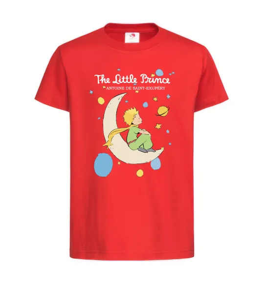 Дитяча футболка Little Prince Antoine de Saint-Exupéry Червоний фото