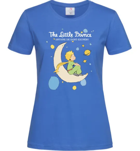 Жіноча футболка Little Prince Antoine de Saint-Exupéry Яскраво-синій фото