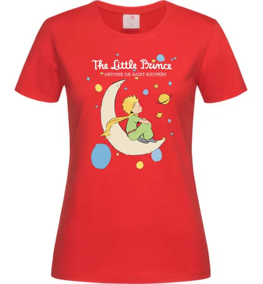 Жіноча футболка Little Prince Antoine de Saint-Exupéry Червоний фото