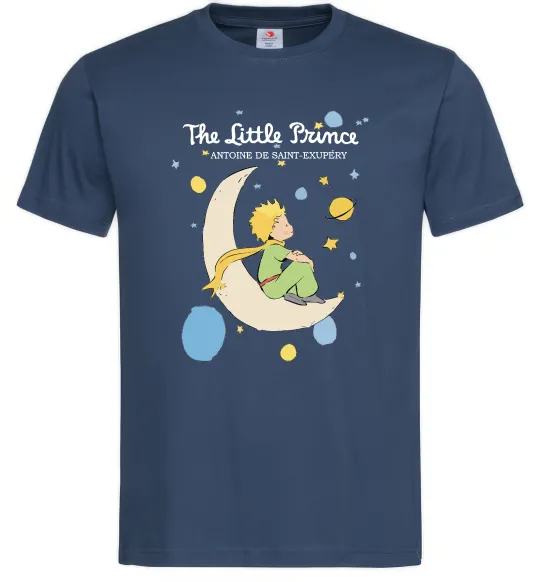 Чоловіча футболка Little Prince Antoine de Saint-Exupéry Темно-синій фото